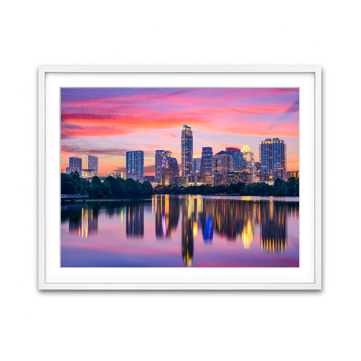 Framed Print 4x3 White