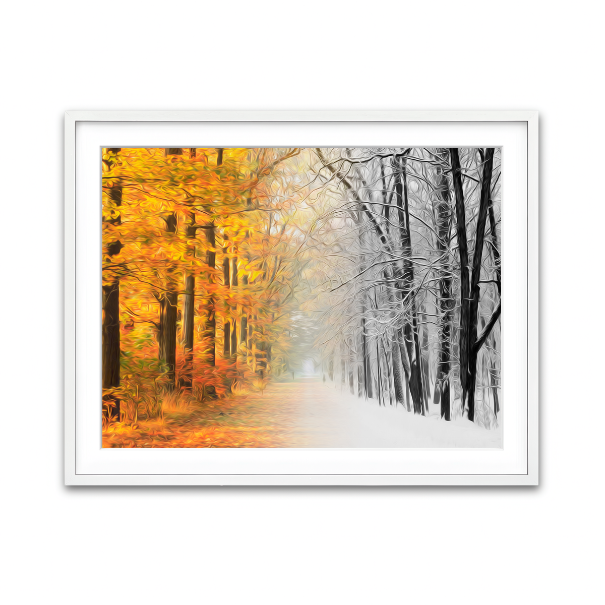 Framed Print 4x3 White