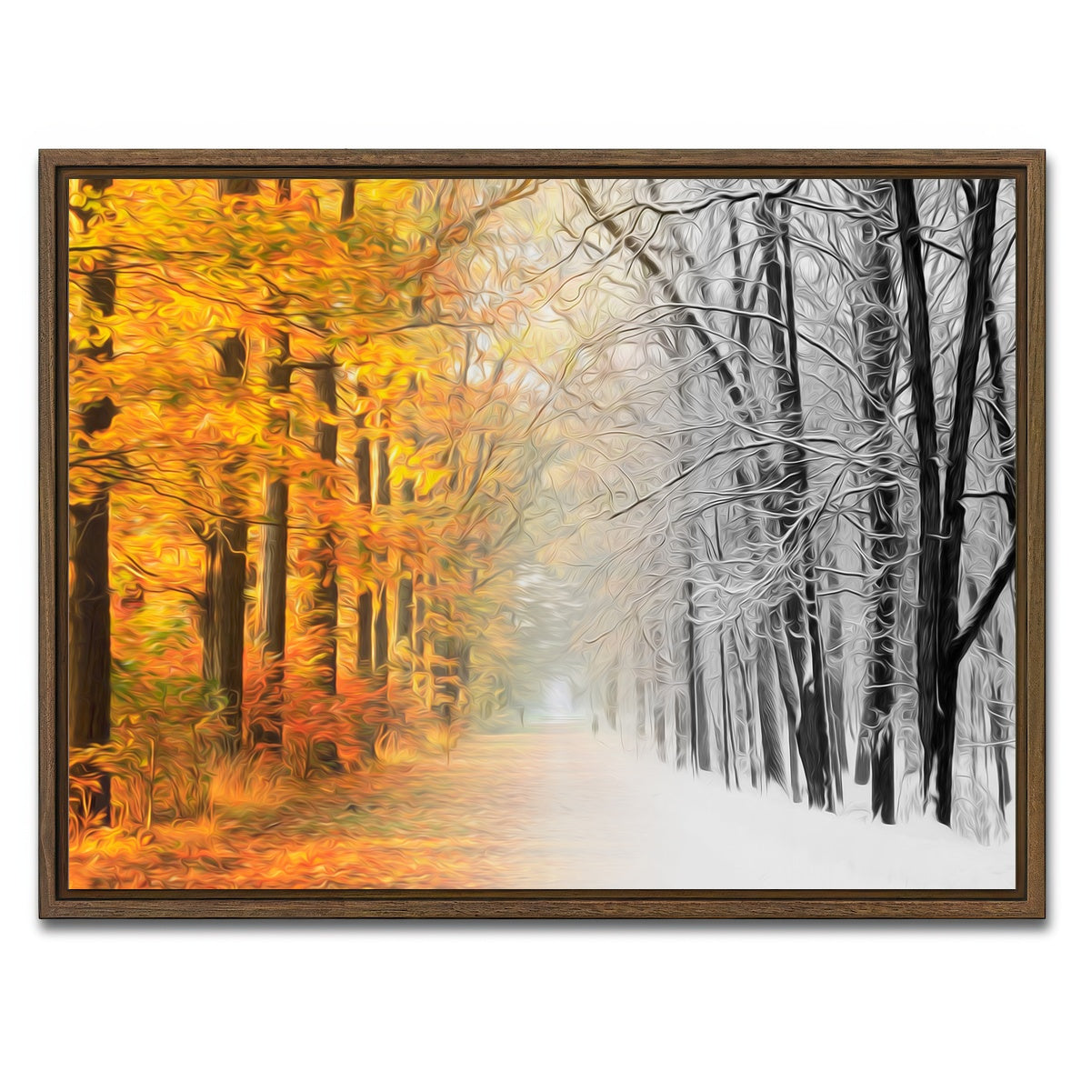 AUTO-MOCKUP WHITE | Autumn-Winter | 1 Piece | Walnut Framed Canvas | group=4x3