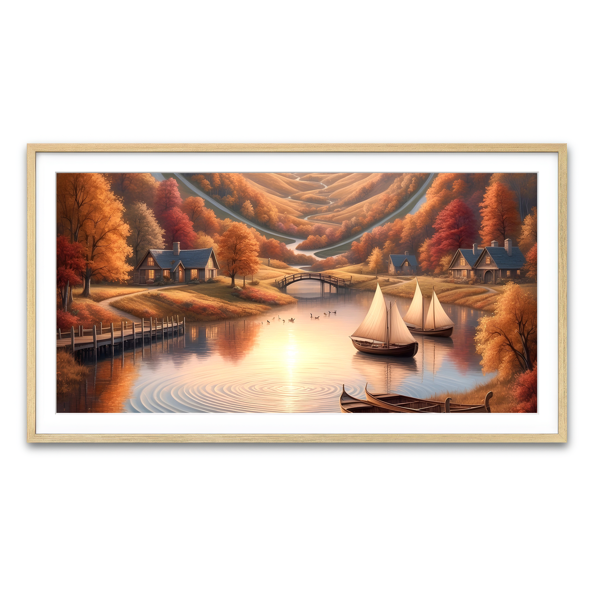 Framed Print 2x1 Natural
