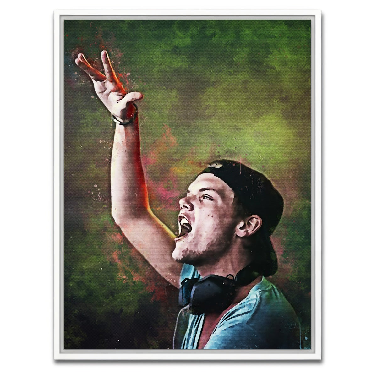 AUTO-MOCKUP WHITE | Avicii | 1 Piece | White Framed Canvas | group=3x4