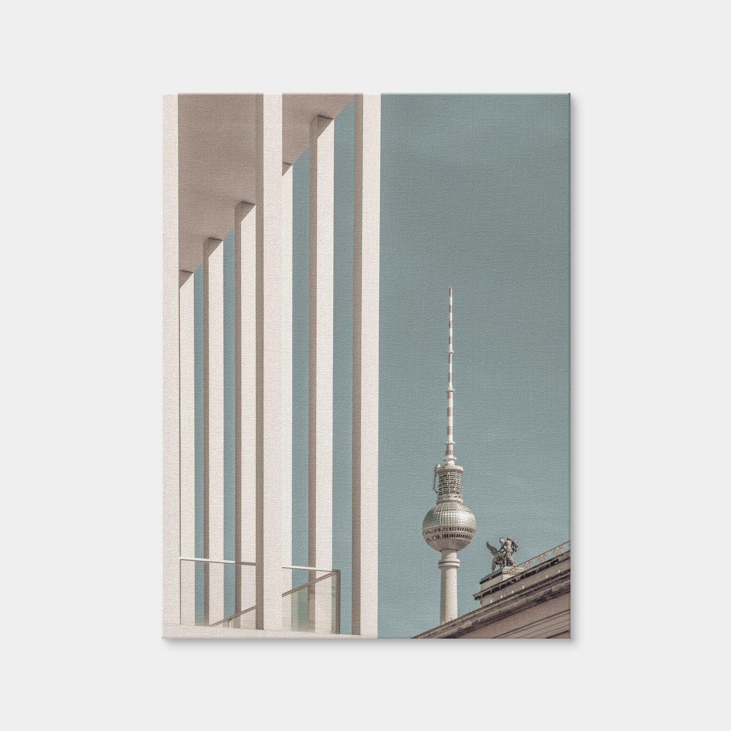 AUTO-MOCKUP WHITE | Berlin Television Tower & Museum Island | 1 Piece | Gallery Wrap Canvas | group=3x4