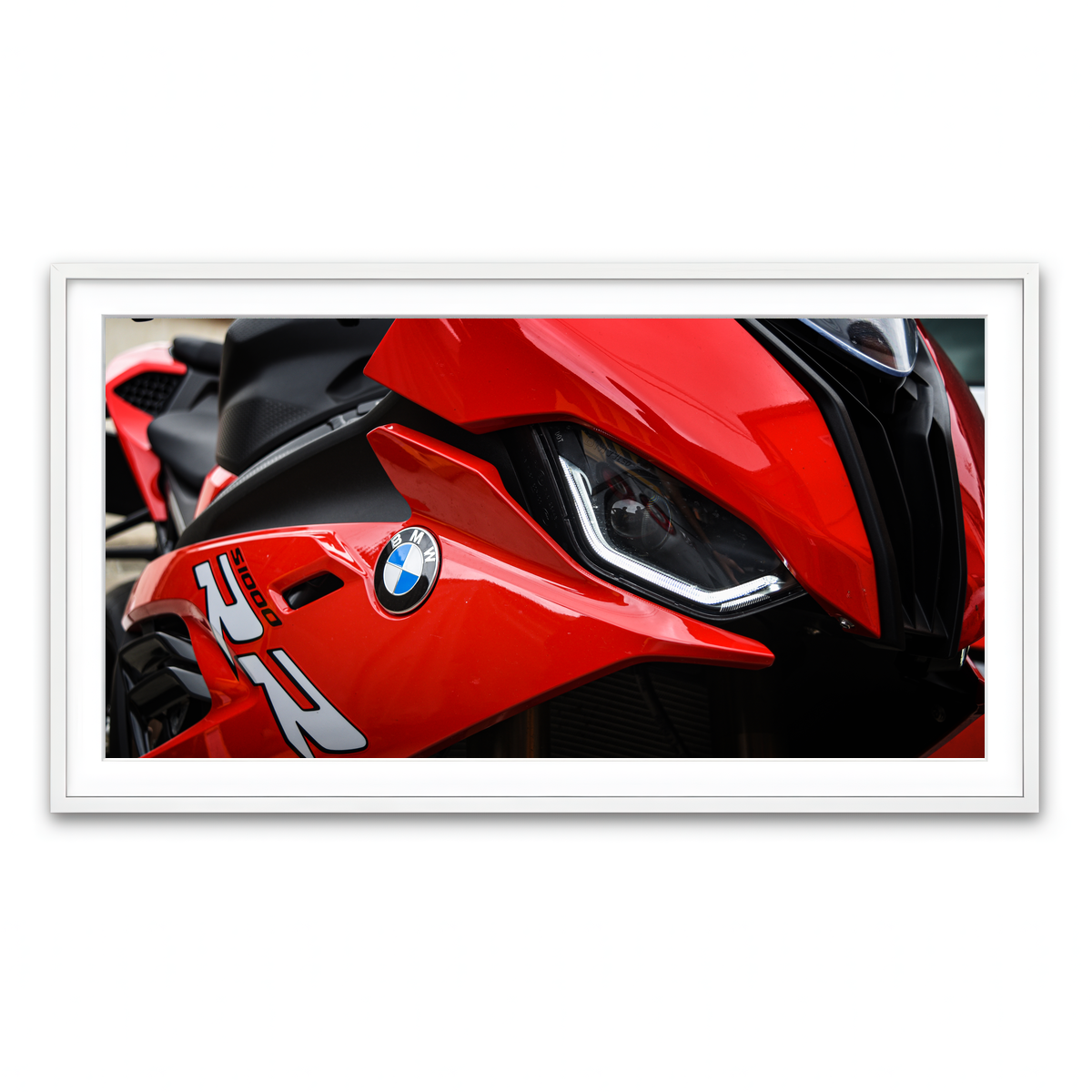 Framed Print 2x1 White