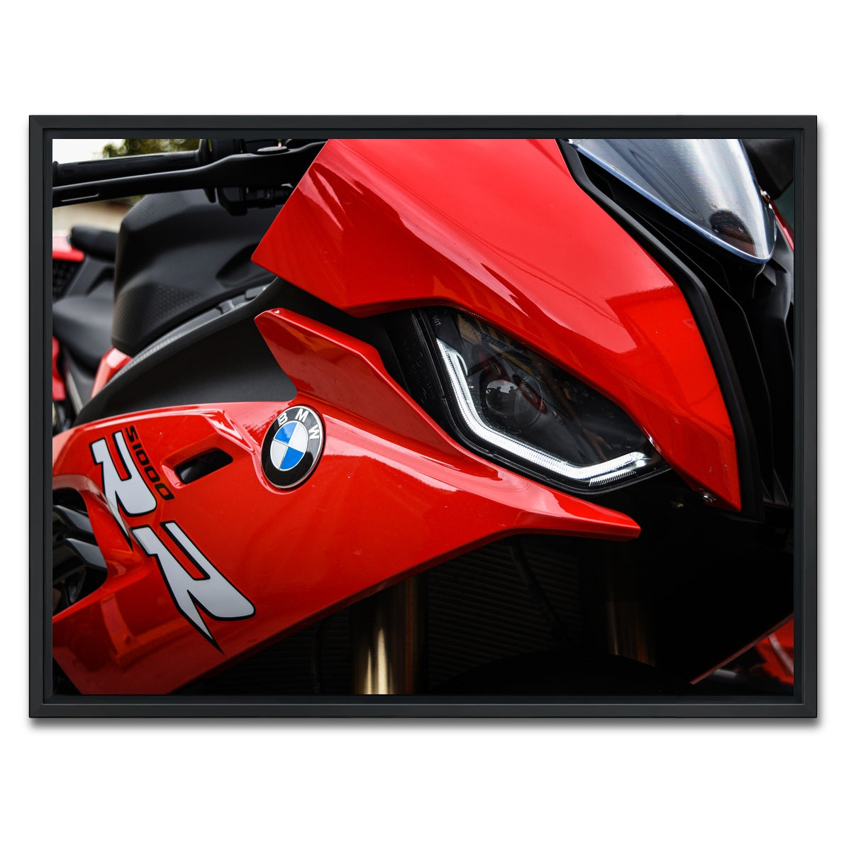 AUTO-MOCKUP WHITE | BMW S1000 | 1 Piece | Black Framed Canvas | group=4x3