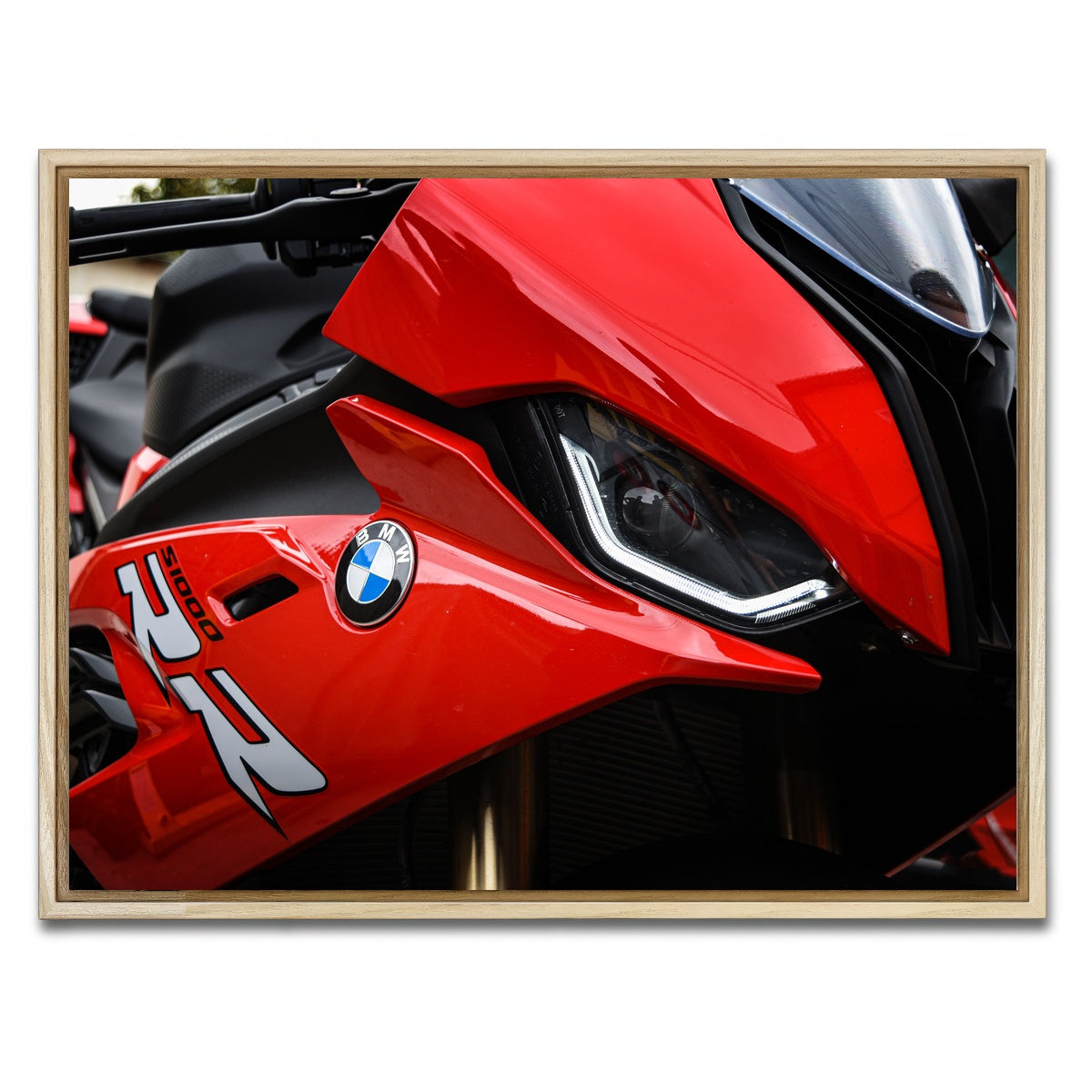 AUTO-MOCKUP WHITE | BMW S1000 | 1 Piece | Natural Framed Canvas | group=4x3