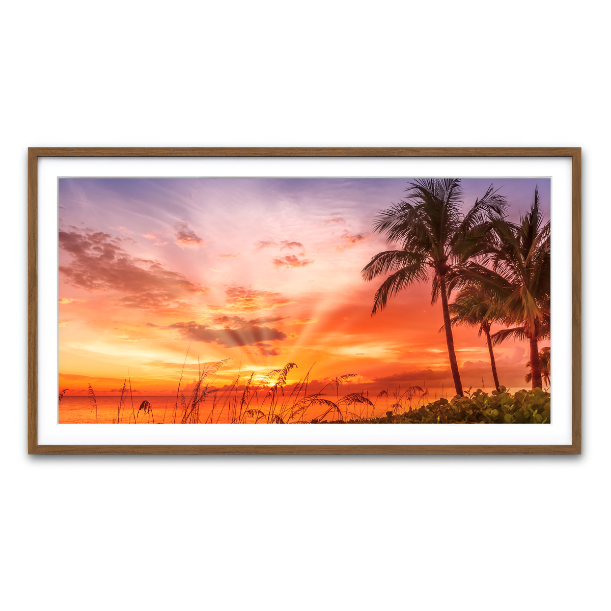 Framed Print 2x1 Walnut