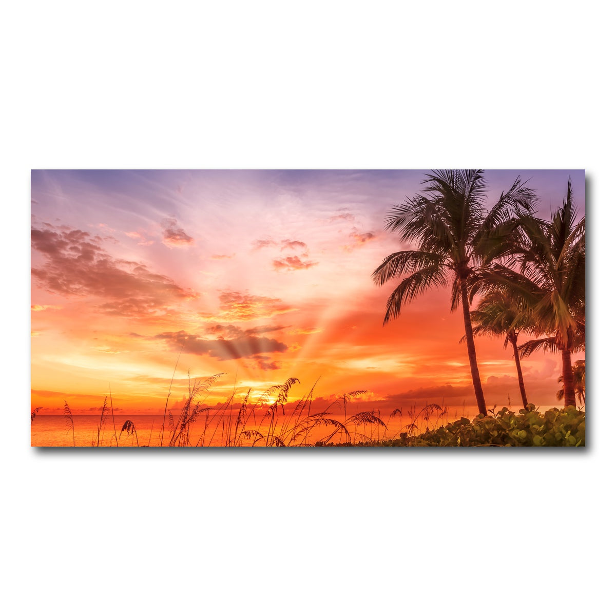 AUTO-MOCKUP WHITE | BONITA BEACH Lovely Sunset | 1 Piece | Gallery Wrap Canvas | group=2x1