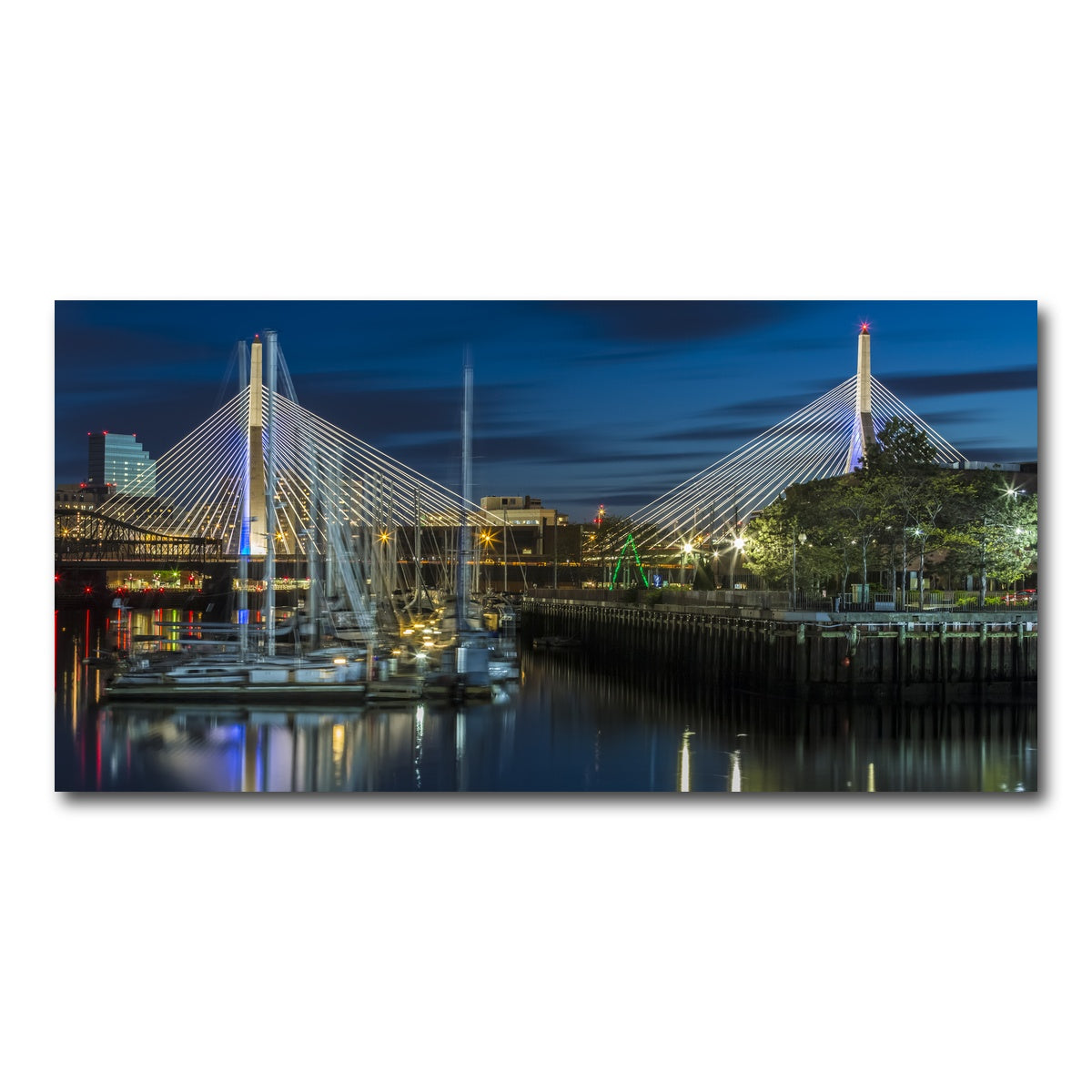 AUTO-MOCKUP WHITE | BOSTON Bunker Hill Bridge | 1 Piece | Gallery Wrap Canvas | group=2x1