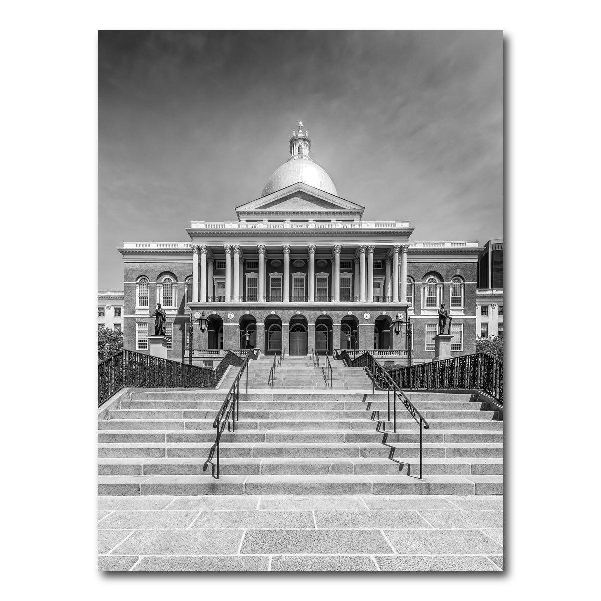 AUTO-MOCKUP WHITE | BOSTON Massachusetts State House | 1 Piece | Gallery Wrap Canvas | group=3x4