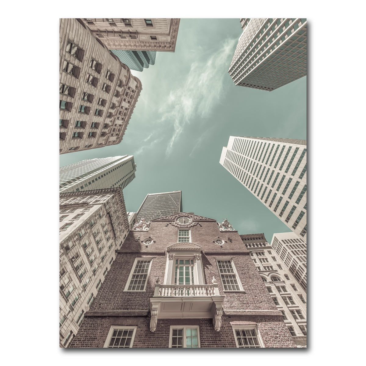 AUTO-MOCKUP WHITE | BOSTON Old State House | 1 Piece | Gallery Wrap Canvas | group=3x4