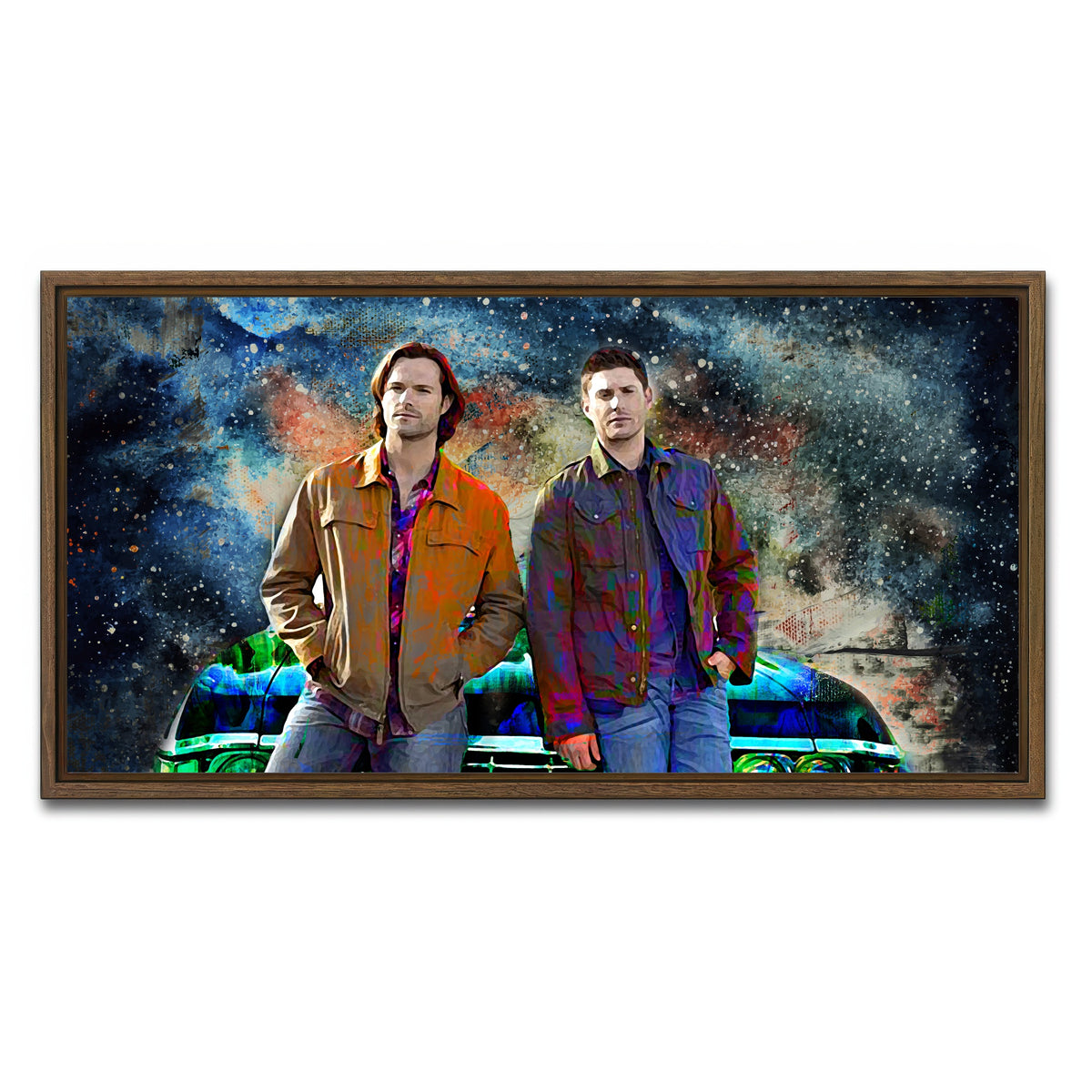 AUTO-MOCKUP WHITE | Baby | 1 Piece | Walnut Framed Canvas | group=2x1