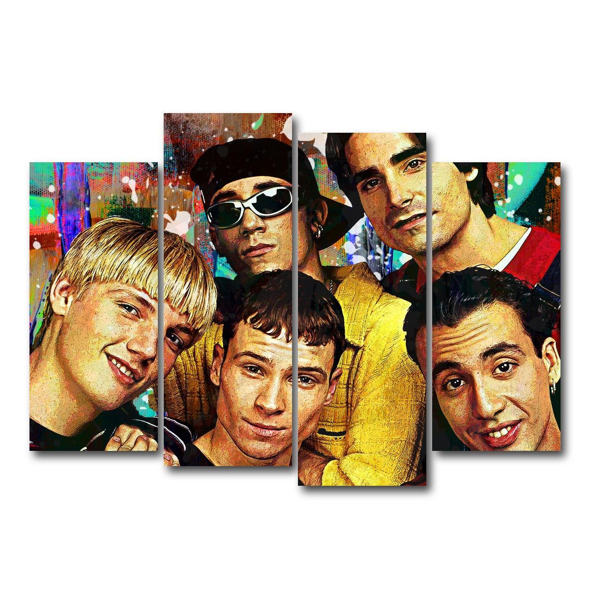 AUTO-MOCKUP WHITE | Backstreets Back | 4 Piece | Gallery Wrap Canvas | group=4_normal