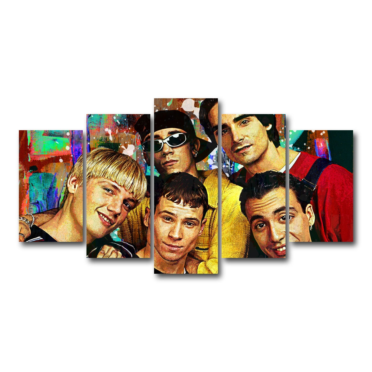 AUTO-MOCKUP WHITE | Backstreets Back | 5 Piece | Gallery Wrap Canvas | group=5_normal