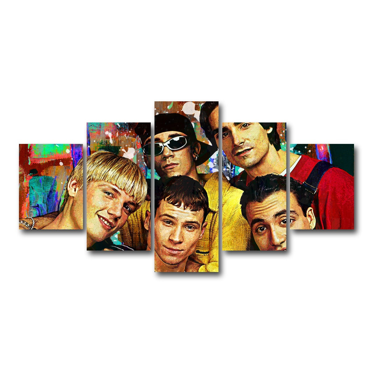 AUTO-MOCKUP WHITE | Backstreets Back | 5 Piece | Gallery Wrap Canvas | group=5_short