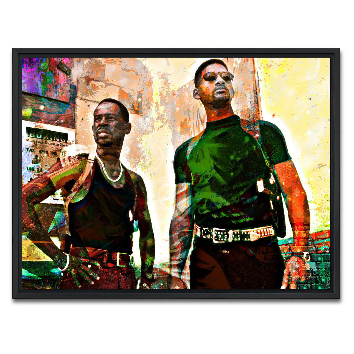 AUTO-MOCKUP WHITE | Bad Boys | 1 Piece | Black Framed Canvas | group=4x3