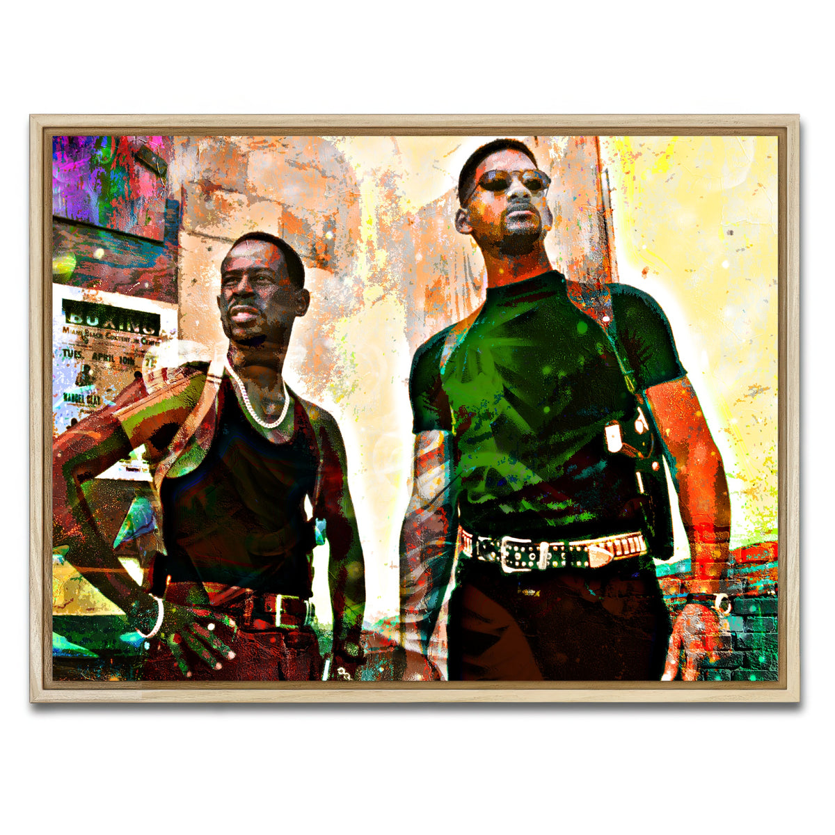 AUTO-MOCKUP WHITE | Bad Boys | 1 Piece | Natural Framed Canvas | group=4x3