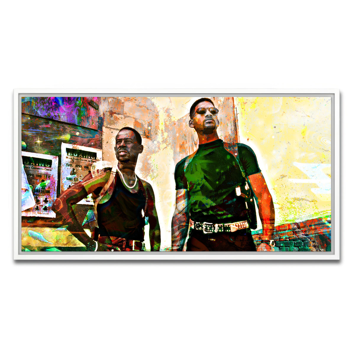 AUTO-MOCKUP WHITE | Bad Boys | 1 Piece | White Framed Canvas | group=2x1