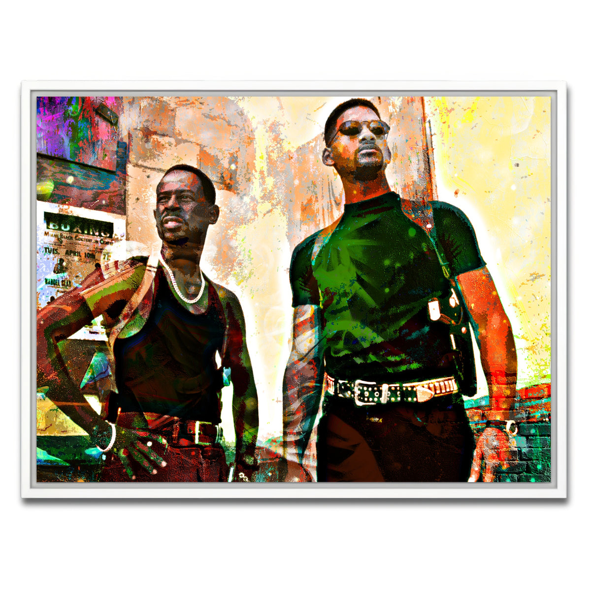 AUTO-MOCKUP WHITE | Bad Boys | 1 Piece | White Framed Canvas | group=4x3