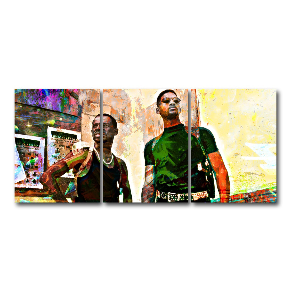 AUTO-MOCKUP WHITE | Bad Boys | 3 Piece | Gallery Wrap Canvas | group=18x24