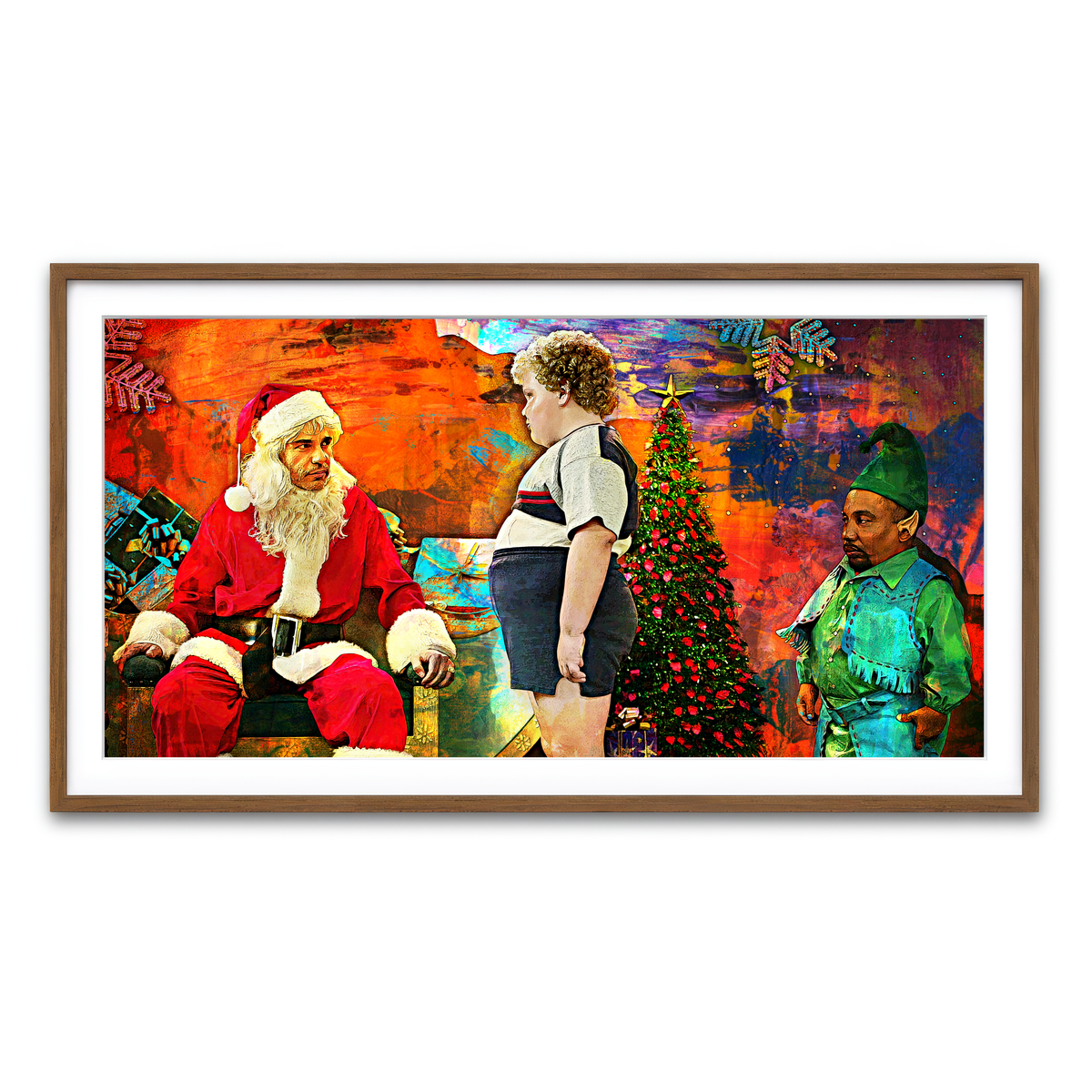 Framed Print 2x1 Walnut