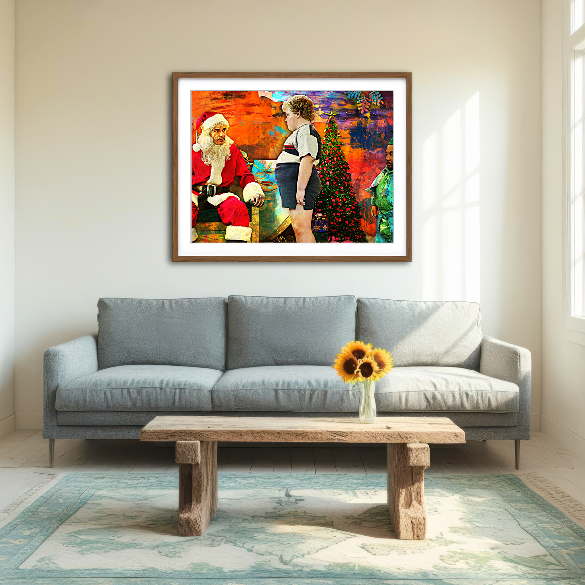 AUTO-MOCKUP ROOM | Bad Santa Wall Art