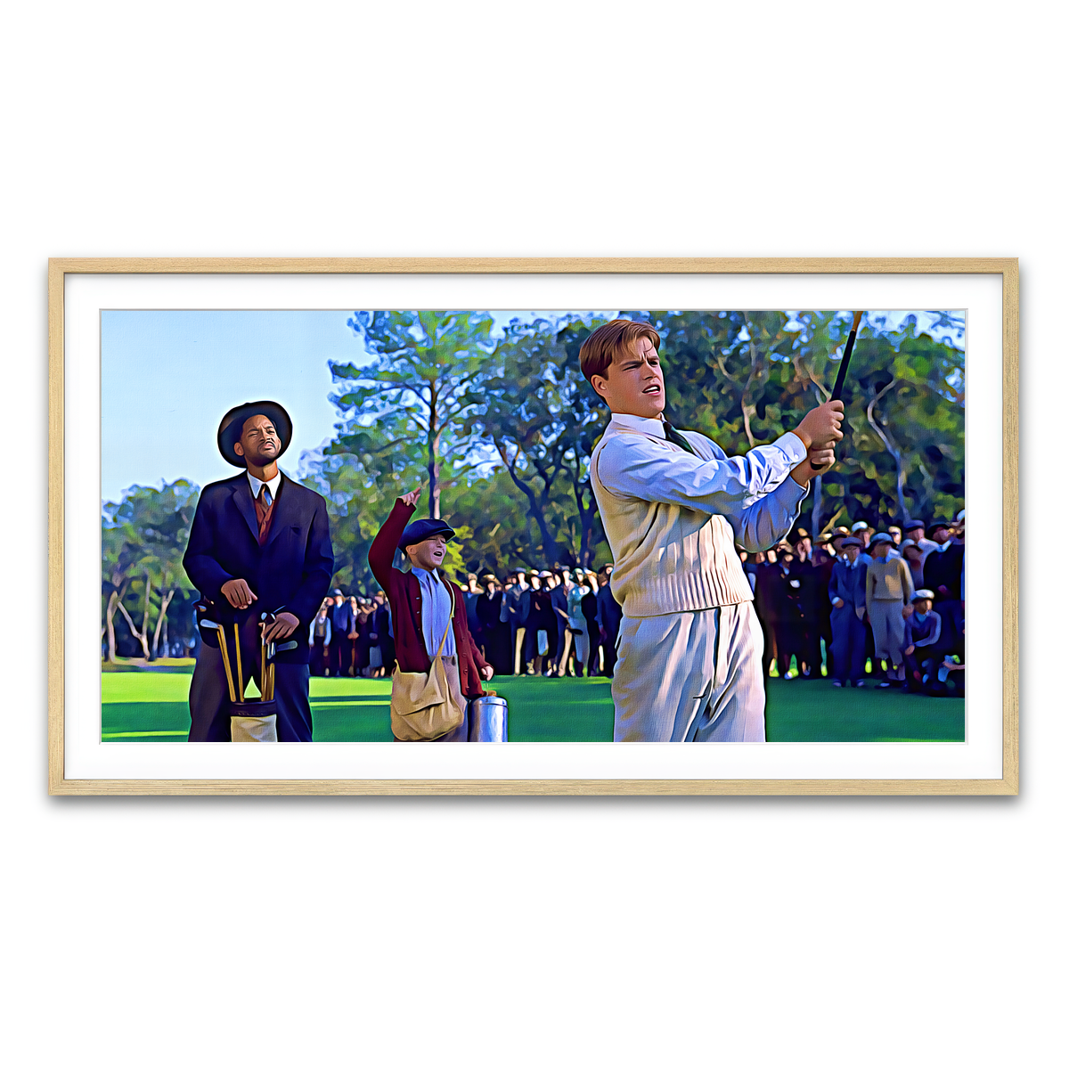 AUTO-MOCKUP WHITE | Bagger Vance Painted | 1 Piece | Natural Framed Print | group=2x1