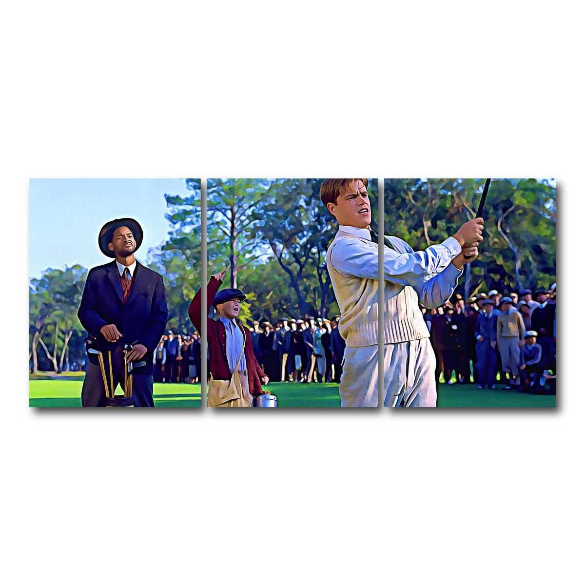 AUTO-MOCKUP WHITE | Bagger Vance Painted | 3 Piece | Gallery Wrap Canvas | group=18x24