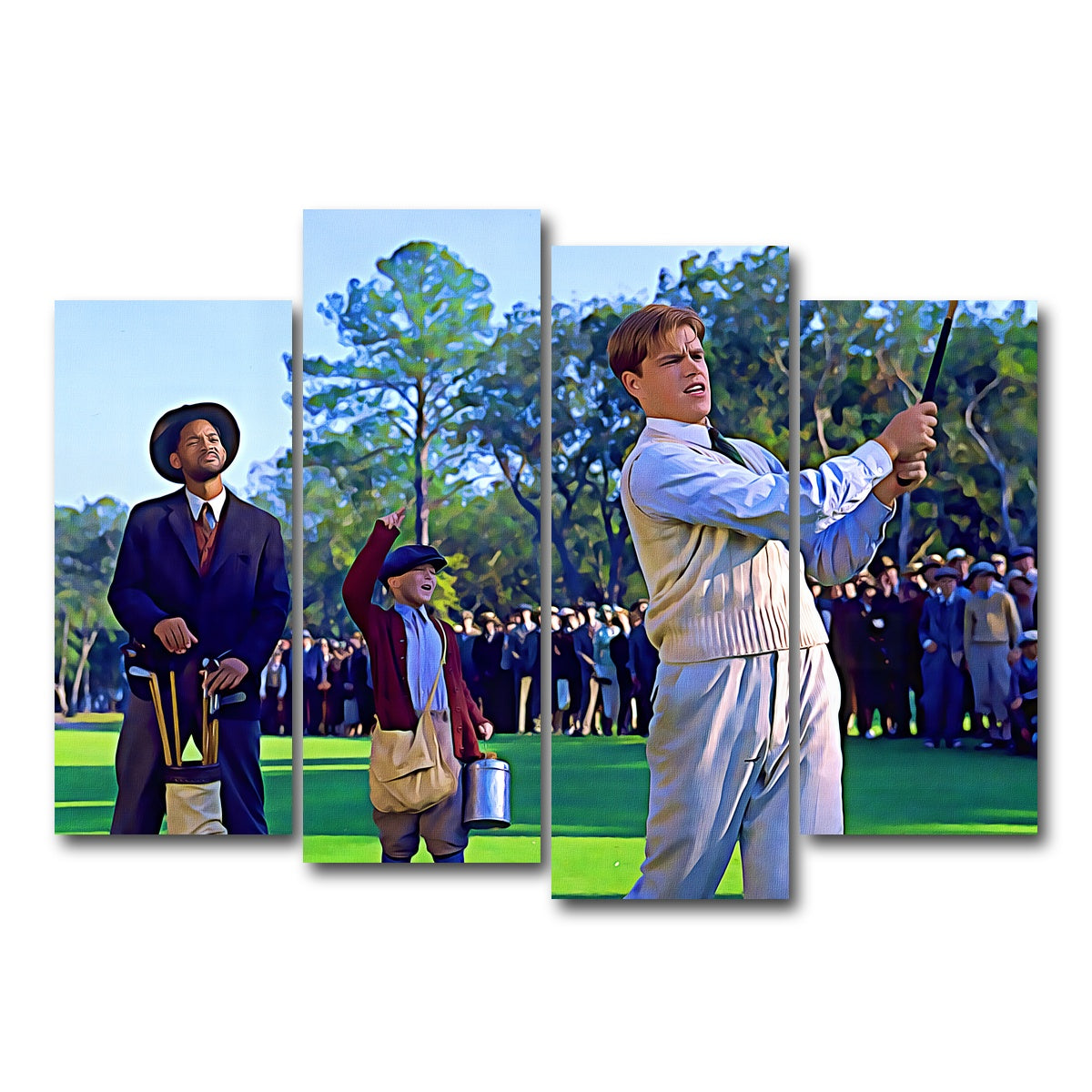 AUTO-MOCKUP WHITE | Bagger Vance Painted | 4 Piece | Gallery Wrap Canvas | group=4_normal