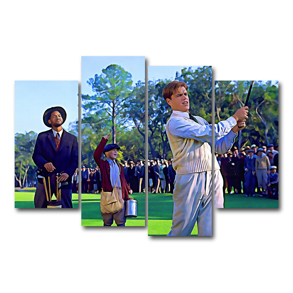 AUTO-MOCKUP WHITE | Bagger Vance Painted | 4 Piece | Gallery Wrap Canvas | group=4_short