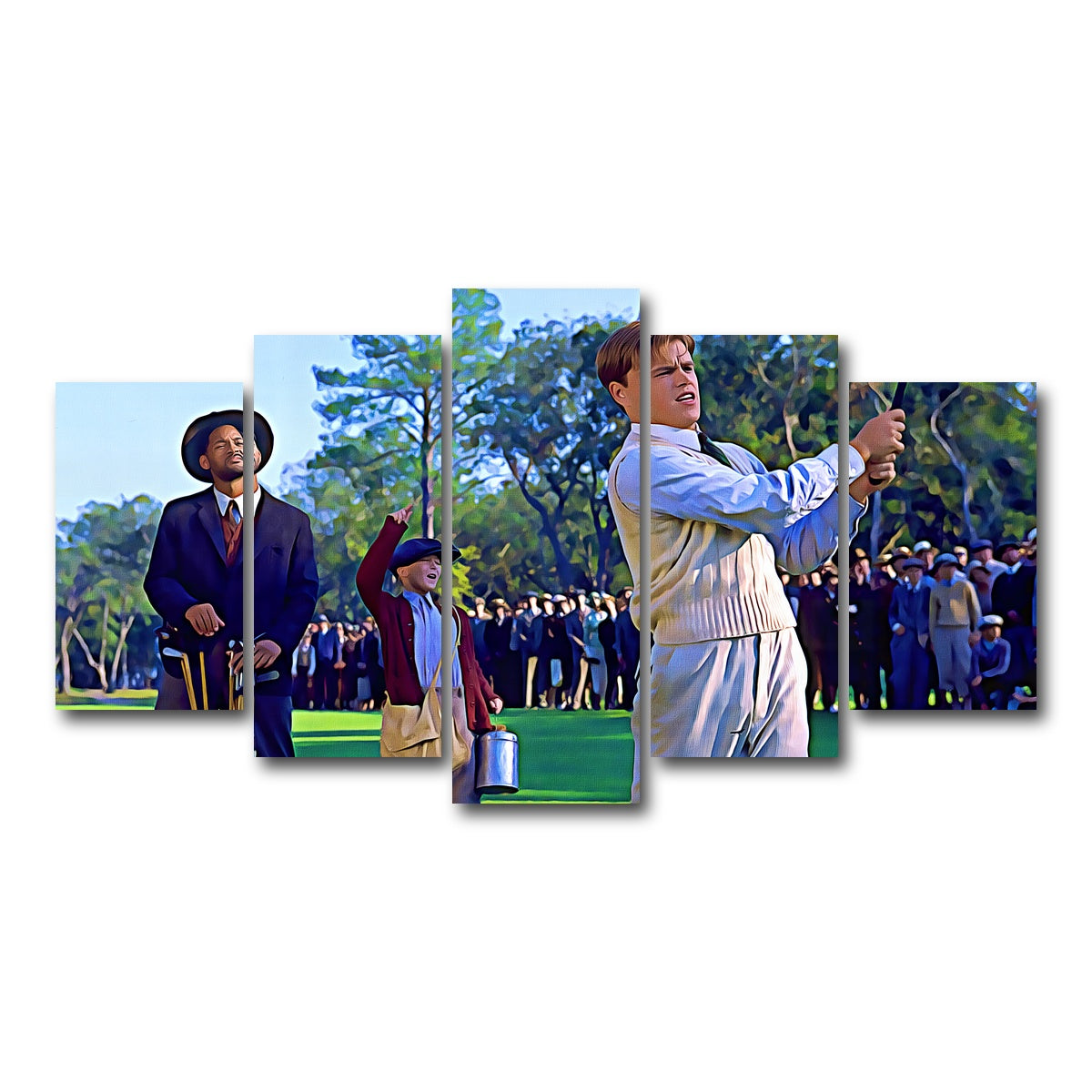 AUTO-MOCKUP WHITE | Bagger Vance Painted | 5 Piece | Gallery Wrap Canvas | group=5_normal