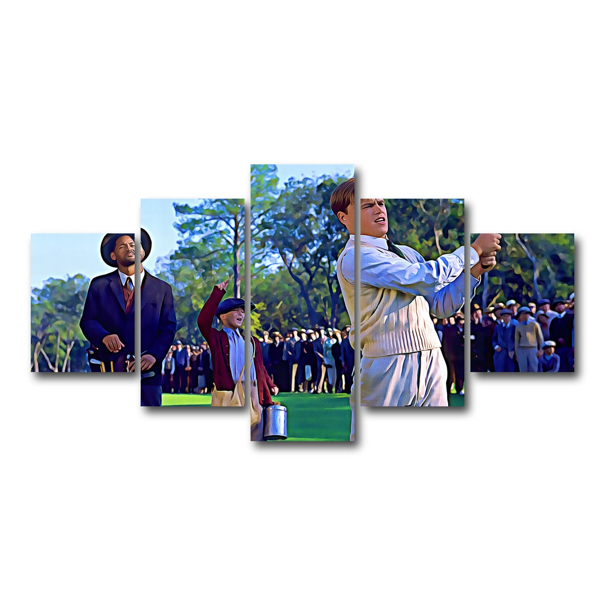 AUTO-MOCKUP WHITE | Bagger Vance Painted | 5 Piece | Gallery Wrap Canvas | group=5_short