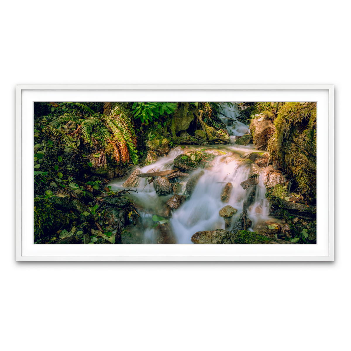 Framed Print 2x1 White