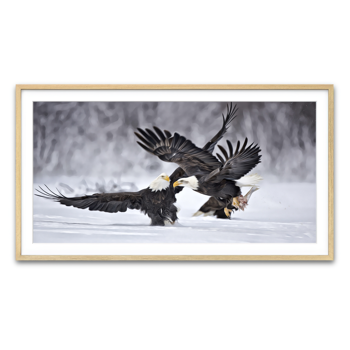 Framed Print 2x1 Natural