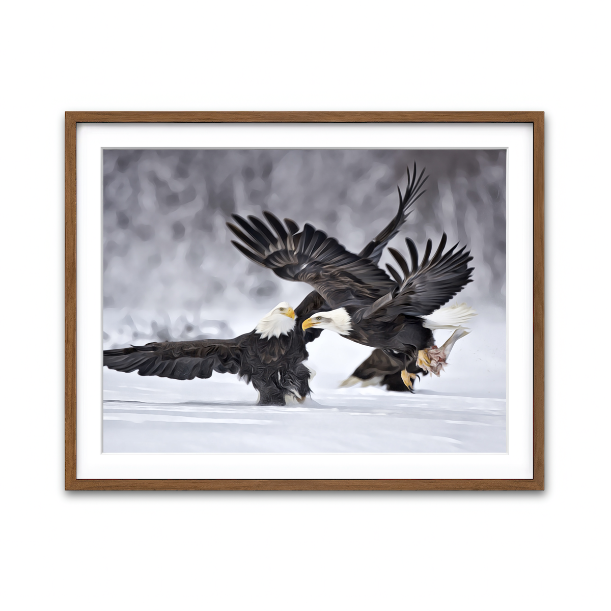 Framed Print 4x3 Walnut