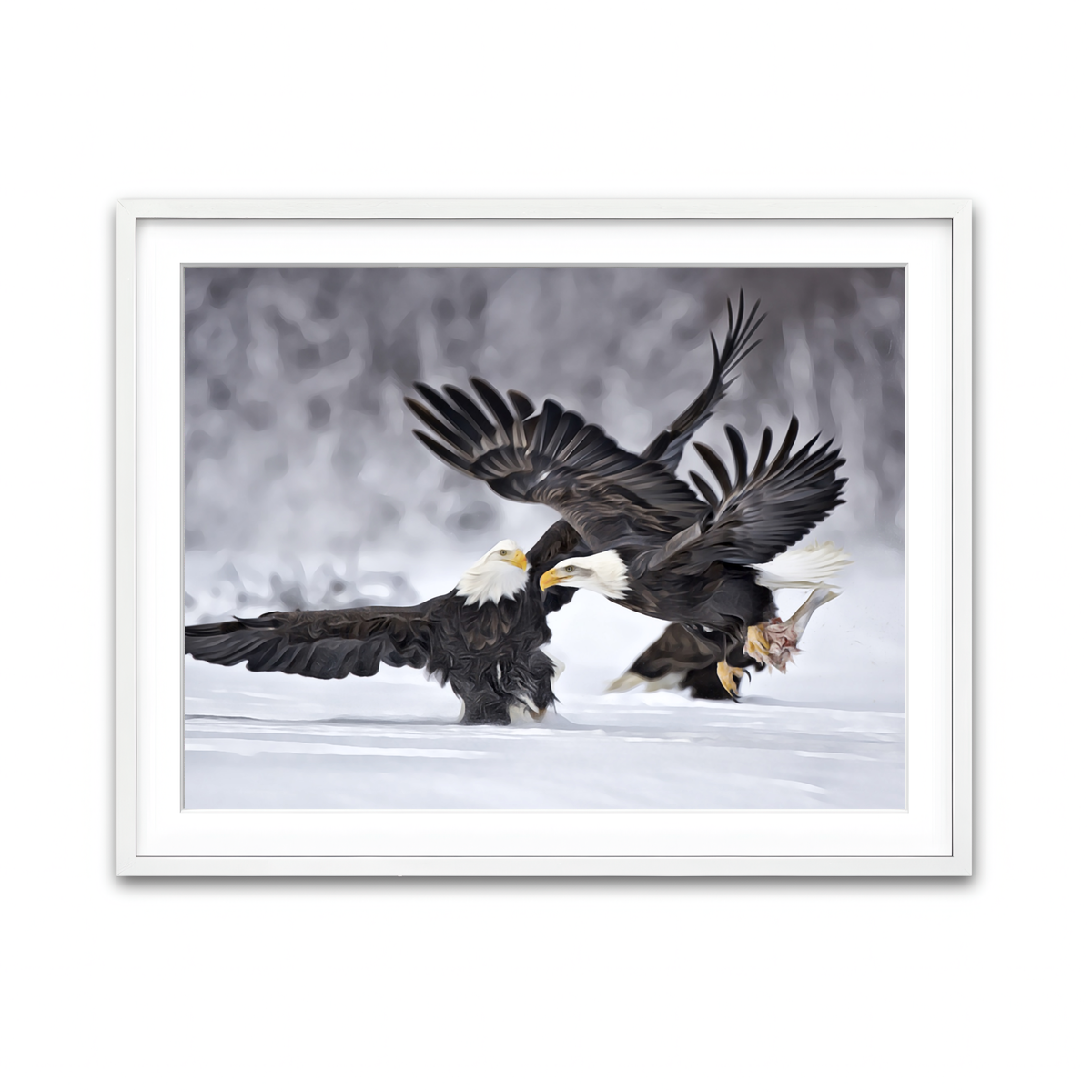 Framed Print 4x3 White