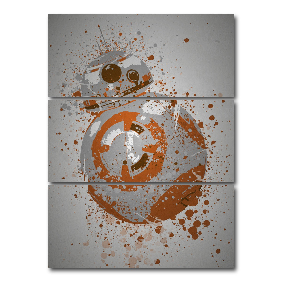 AUTO-MOCKUP WHITE | Ball Droid | 3 Piece | Gallery Wrap Canvas | group=8x18_stacked