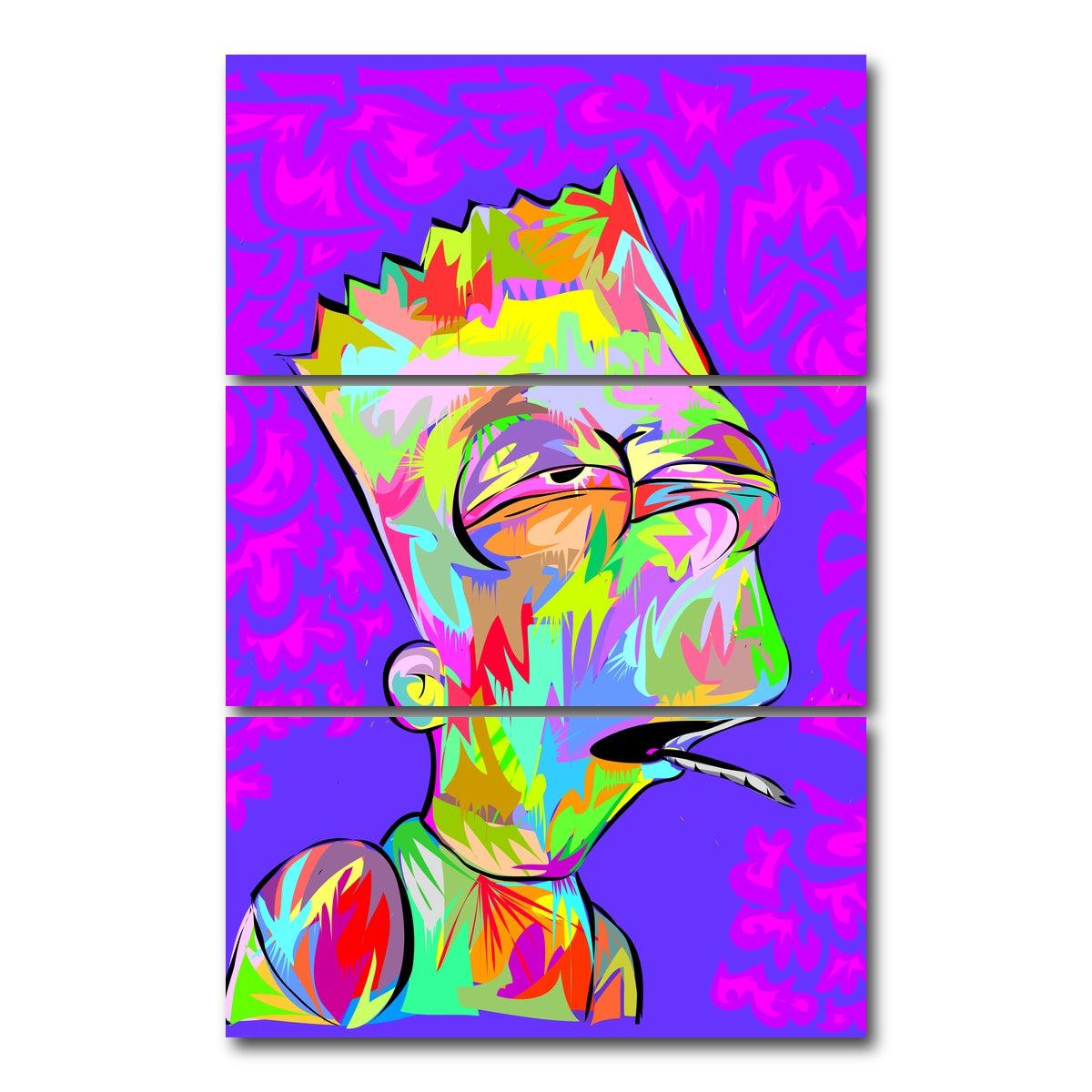 AUTO-MOCKUP WHITE | Bart High | 3 Piece | Gallery Wrap Canvas | group=12x24_stacked