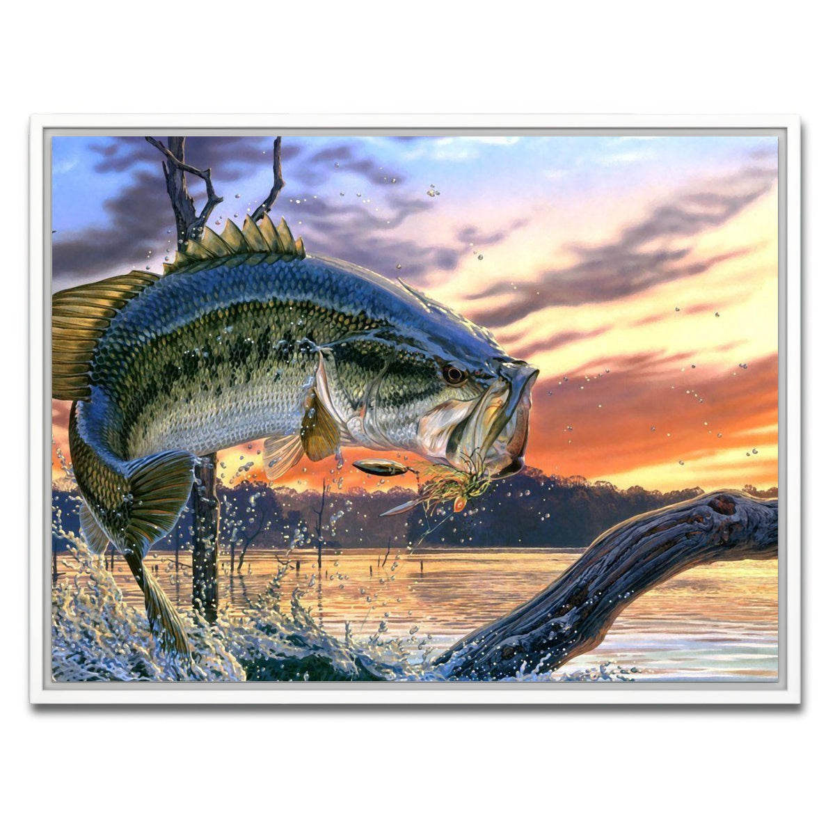 AUTO-MOCKUP WHITE | Bass | 1 Piece | White Framed Canvas | group=4x3