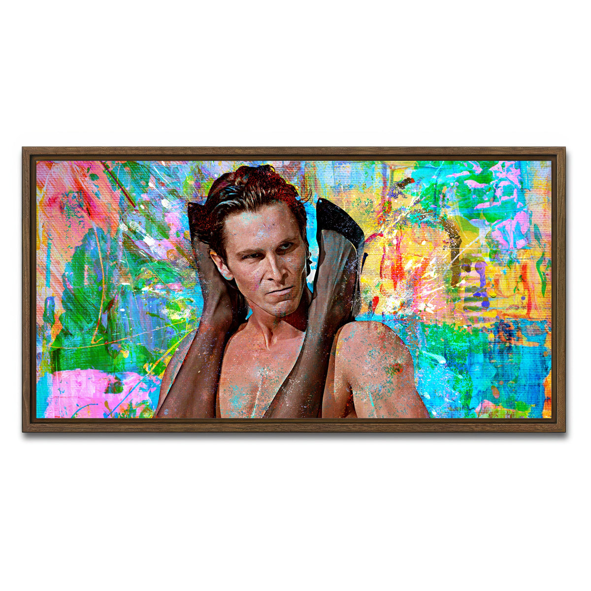 AUTO-MOCKUP WHITE | Bateman Flex | 1 Piece | Walnut Framed Canvas | group=2x1