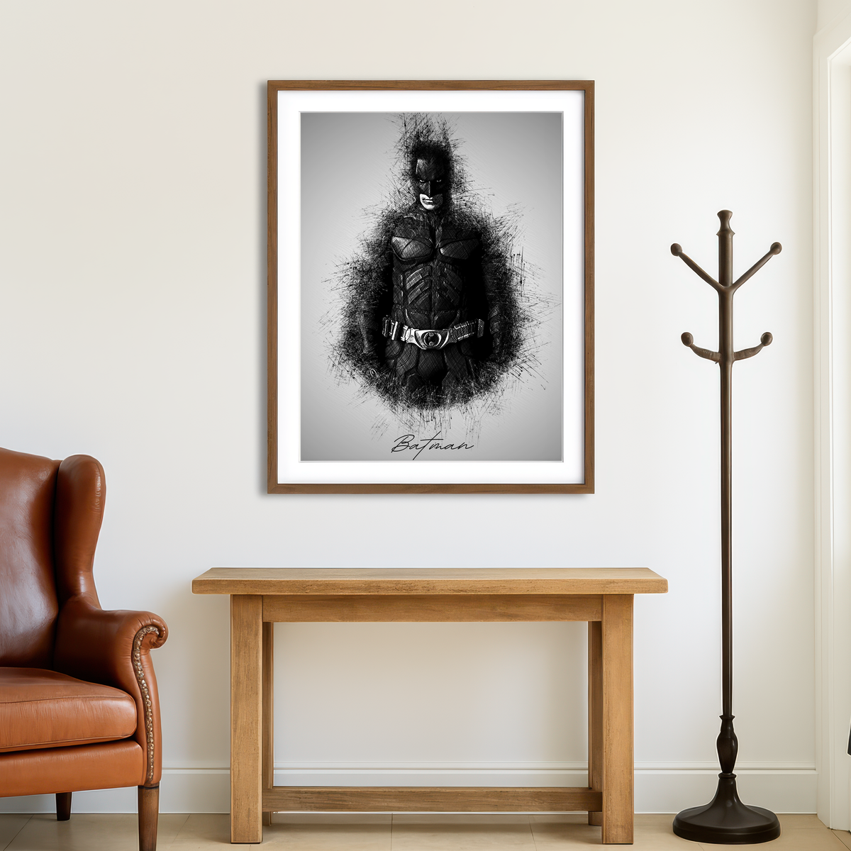 Batman Sketch Wall Art