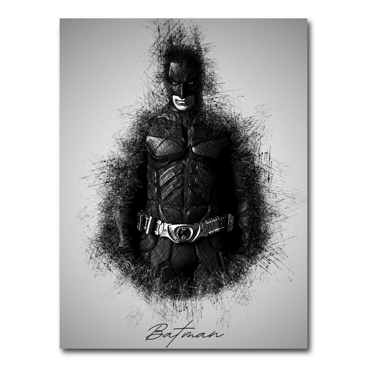 Batman Sketch Wall Art