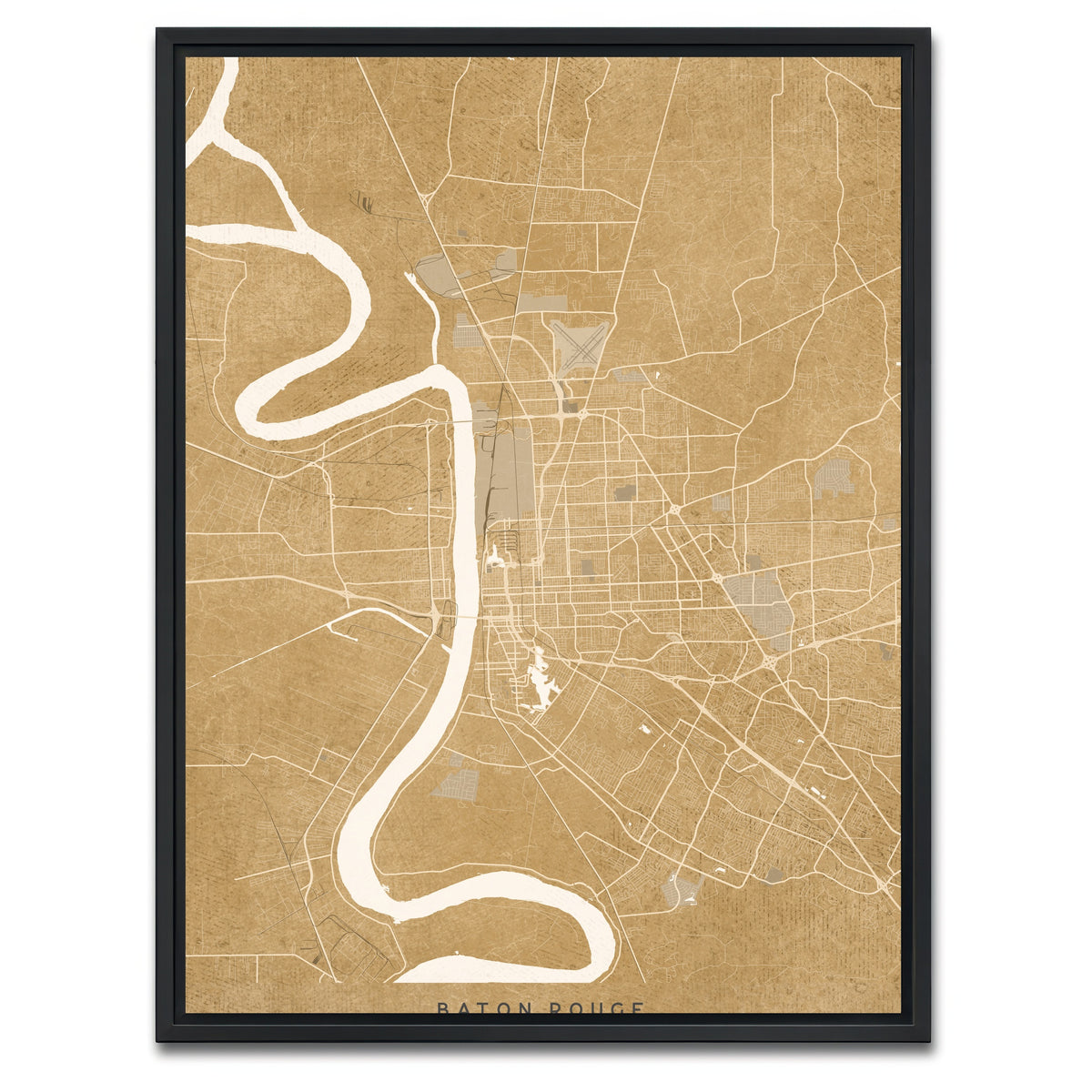 AUTO-MOCKUP WHITE | Baton Rouge | 1 Piece | Black Framed Canvas | group=3x4