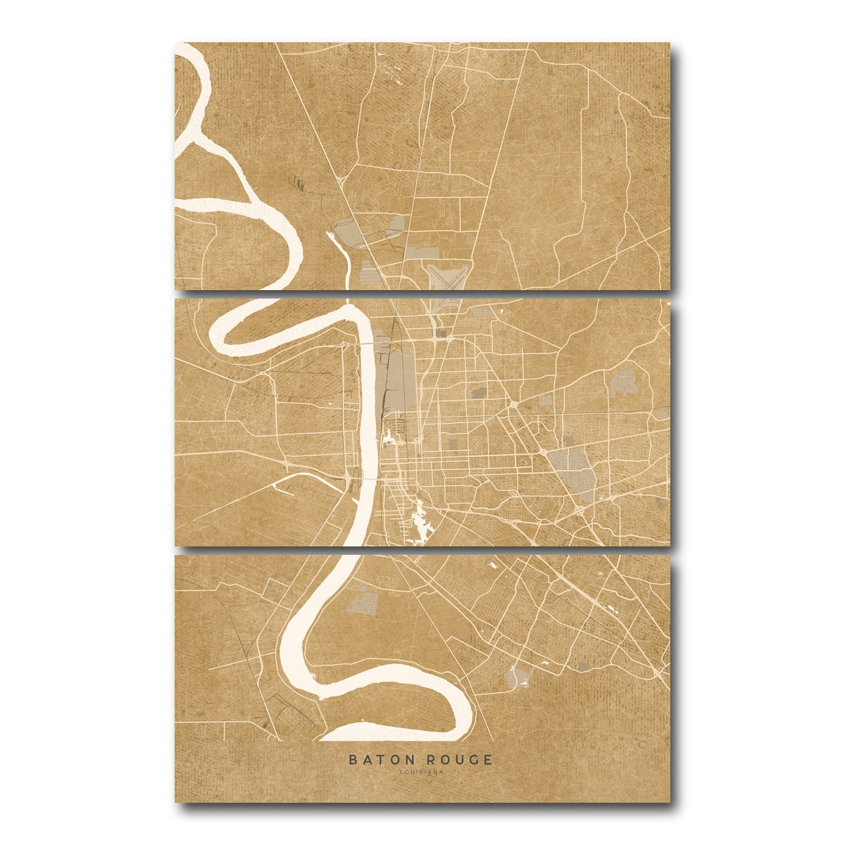 AUTO-MOCKUP WHITE | Baton Rouge | 3 Piece | Gallery Wrap Canvas | group=12x24_stacked