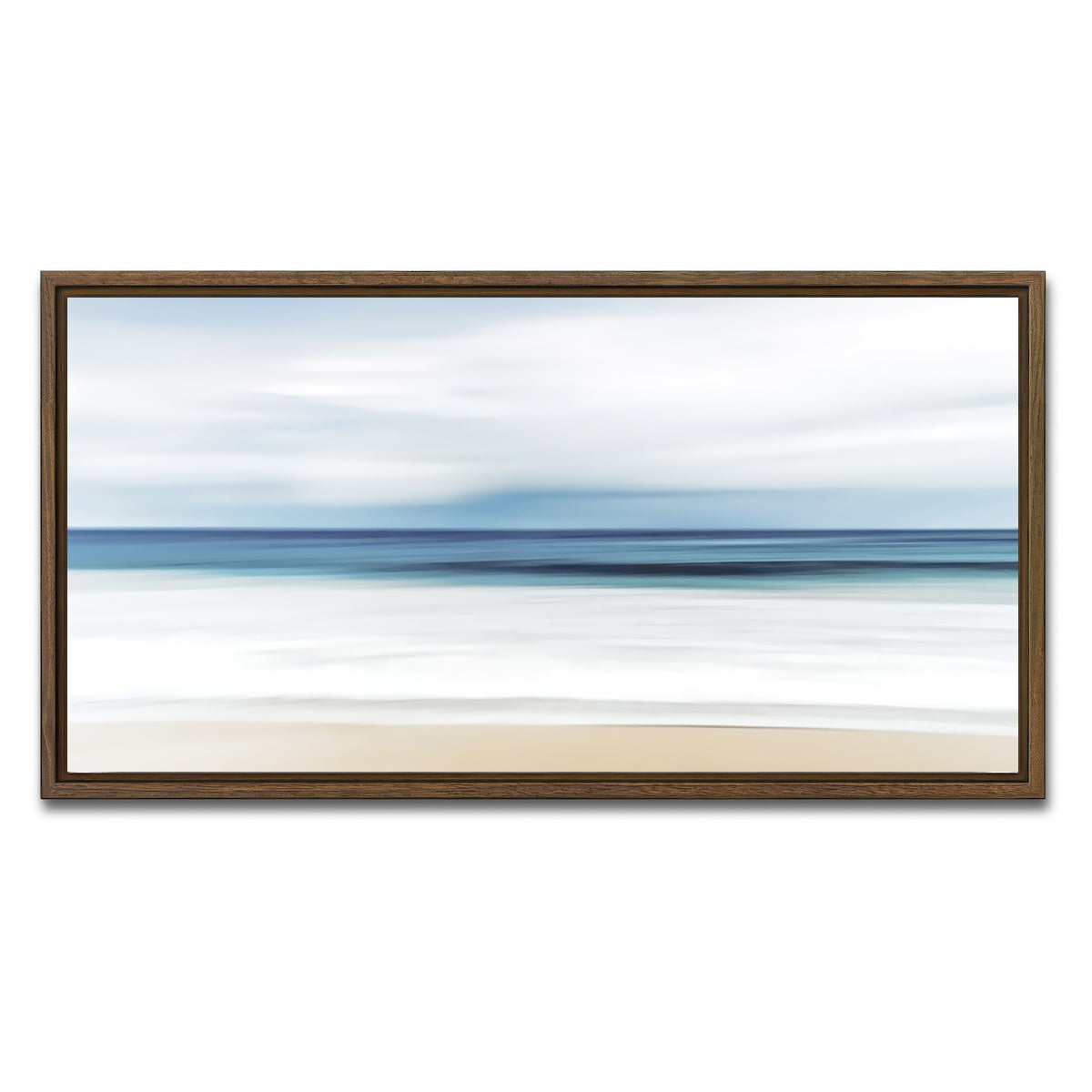 AUTO-MOCKUP WHITE | Beach | 1 Piece | Walnut Framed Canvas | group=2x1