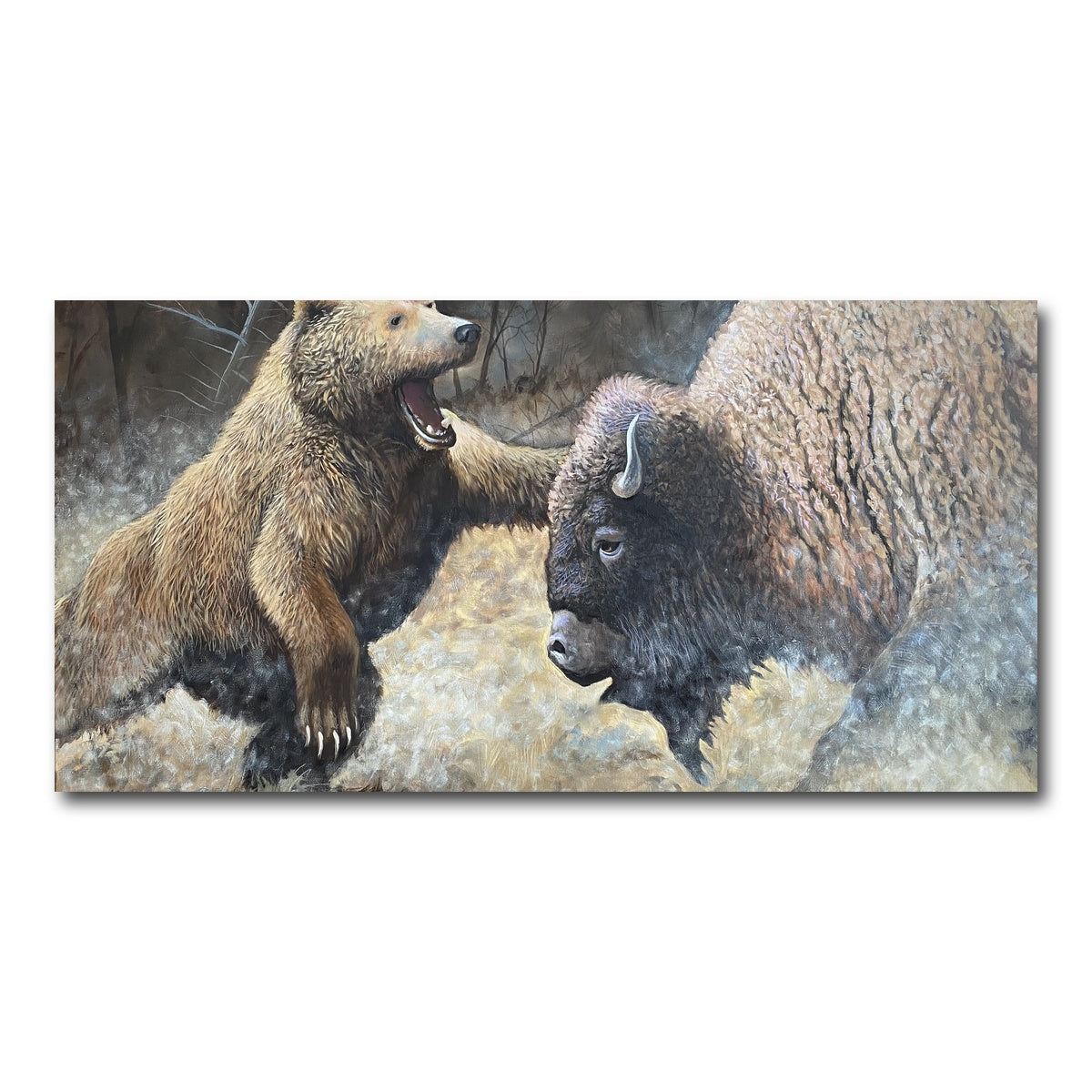 AUTO-MOCKUP WHITE | Bear and Buffalo | 1 Piece | Gallery Wrap Canvas | group=2x1