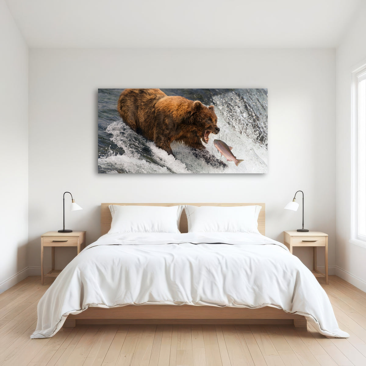 AUTO-MOCKUP ROOM | Bear catching Salmon