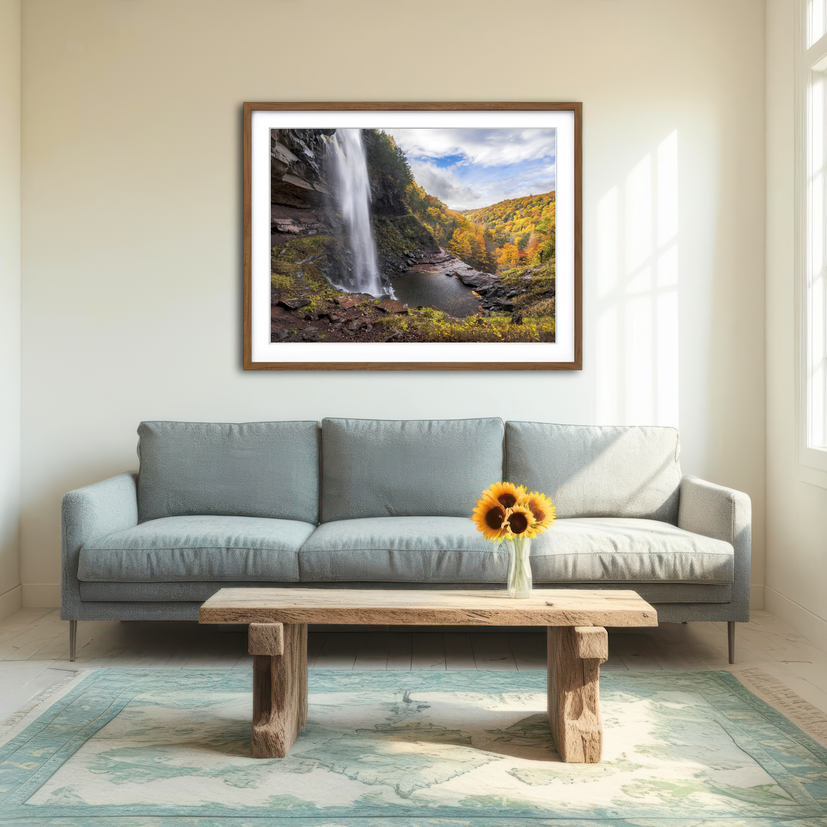 AUTO-MOCKUP ROOM | Behind the Falls Wall Art
