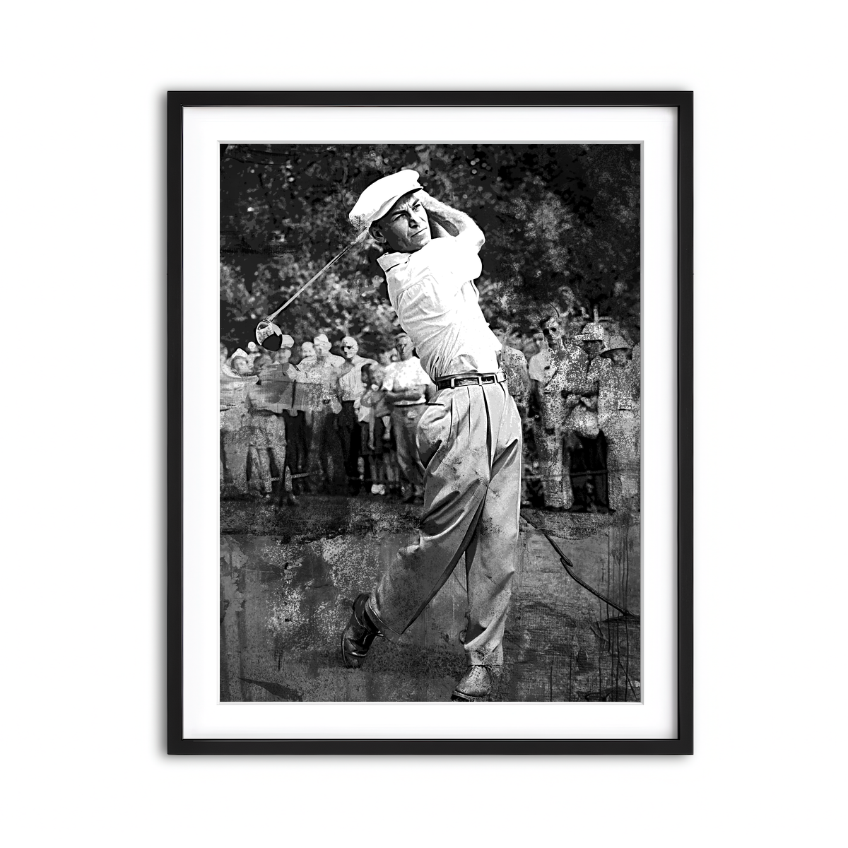 AUTO-MOCKUP WHITE | Ben Hogan Grayscale | 1 Piece | Black Framed Print | group=3x4