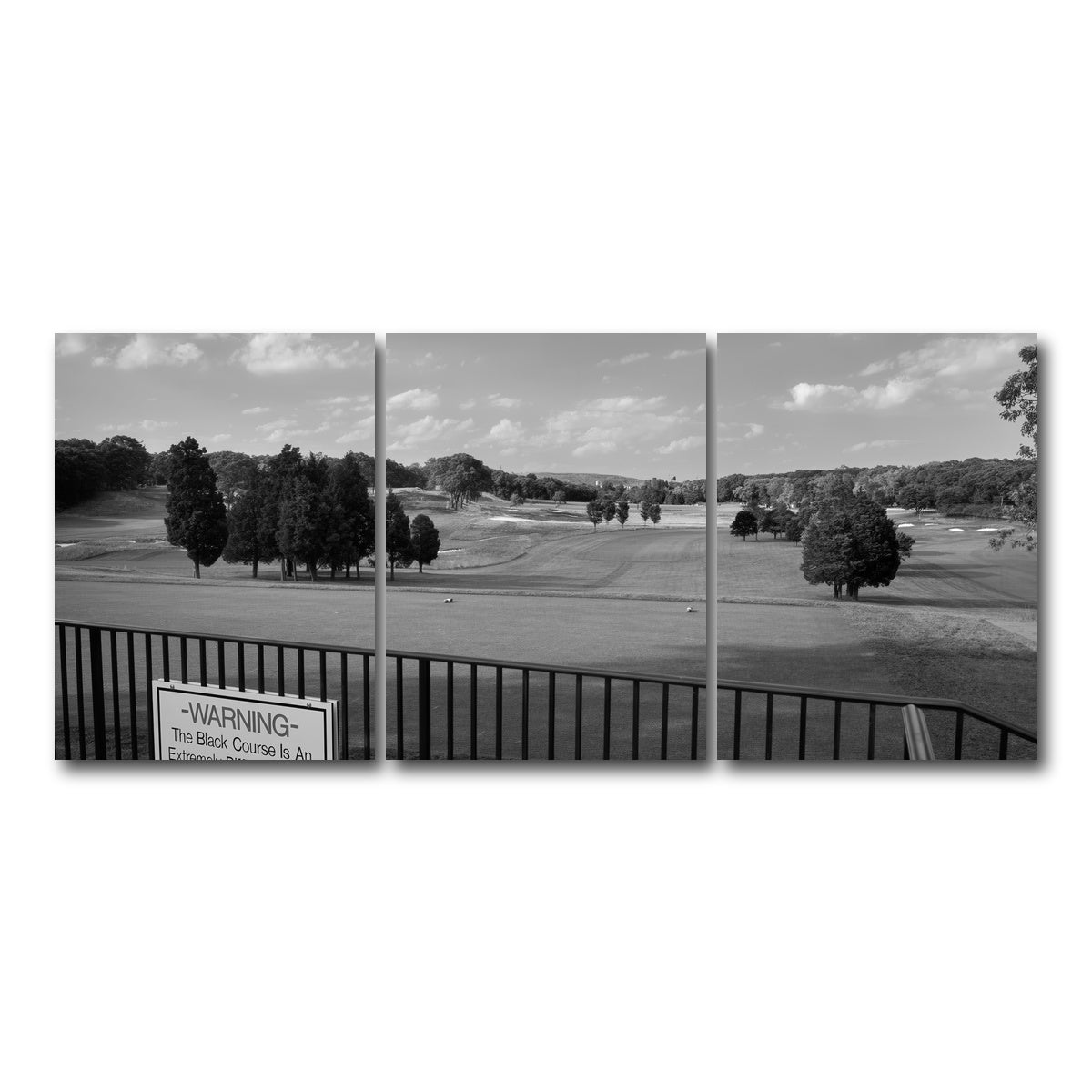 AUTO-MOCKUP WHITE | Bethpage Black Grayscale | 3 Piece | Gallery Wrap Canvas | group=18x24