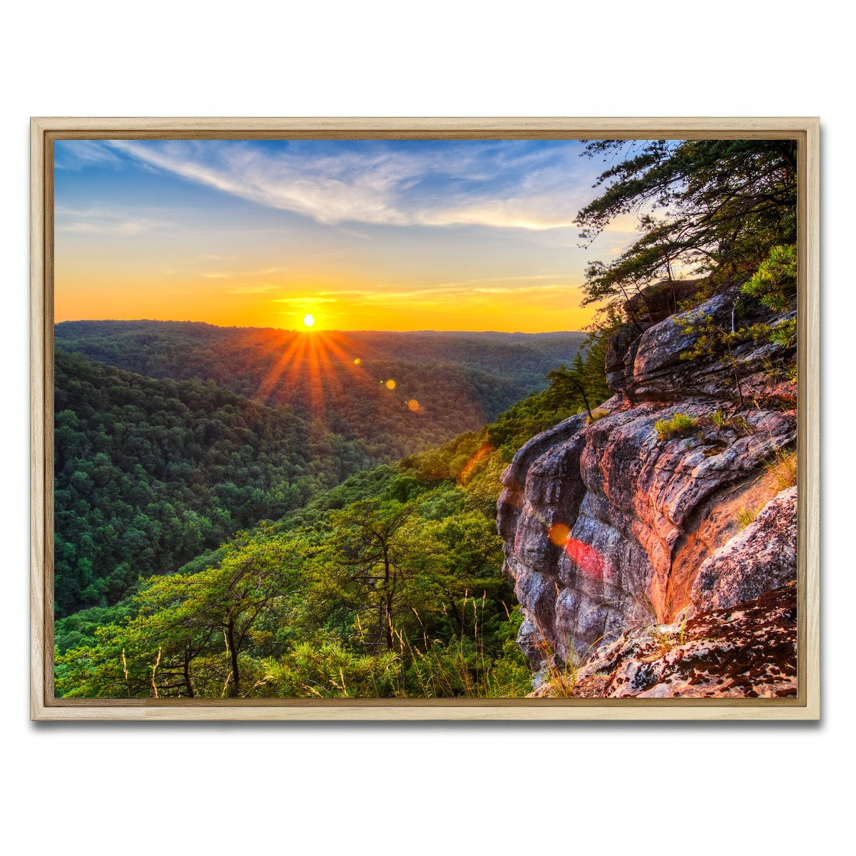 AUTO-MOCKUP WHITE | Big South Fork | 1 Piece | Natural Framed Canvas | group=4x3